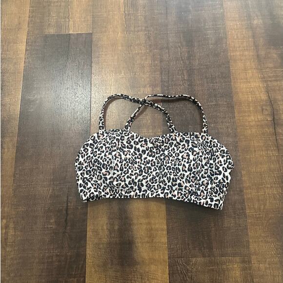 Albion Fit Leopard Uplift Swimsuit Top  Size Medium - Picture 2 of 6